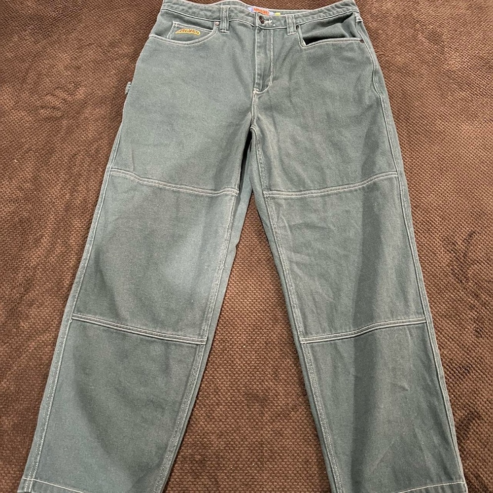 Green Workwear Pants